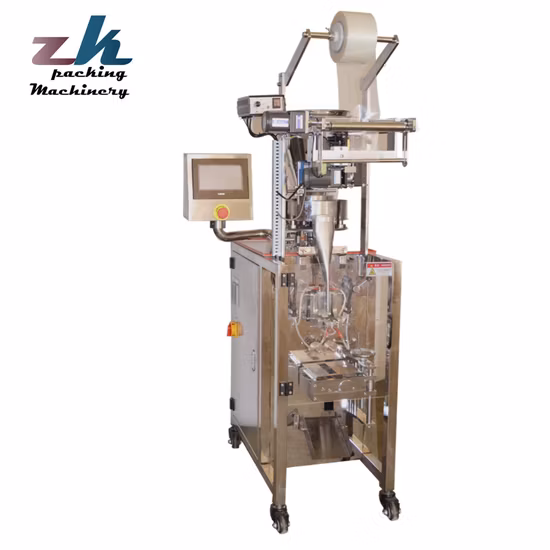 Automatic Vertical Granule Snack Salt/Desiccant/Seed/Spice/Sugar/Popcorn/Coffee/Nuts/Peanut/Legume/Dried Fruit Sachet Food Packing Packaging Filling Machine