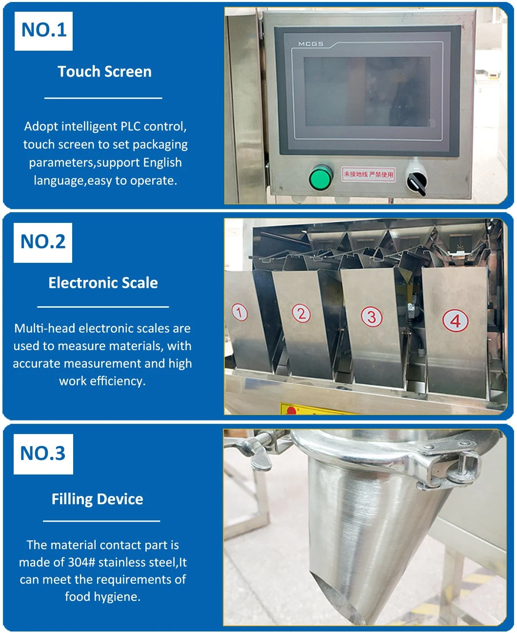 Semi-Automatic 5kg 10kg 20kg 25kg Granule Feeds Pellets Packing Machine