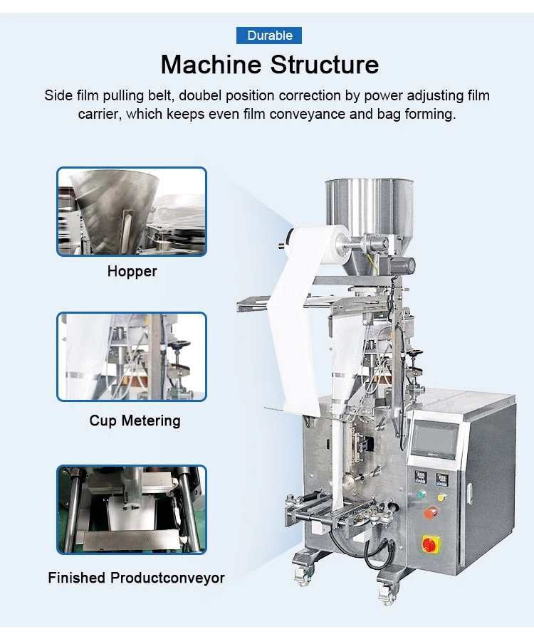 Figs Peanut Raisin Almonds Oats Oatmeal Counting and Weighing Fully Automatic Granule Volumetric Nut Packaging Machine