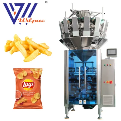 Patatas fritas automáticas/Granos de café/Semillas/Arroz/Gránulo/Nueces/Fruta/Aperitivos/Bolsa de pie vertical de granos/Máquina empacadora de bolsas de fuelle prefabricadas